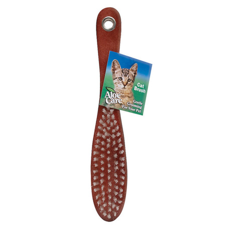 ALOE CARE CAT BRUSH BROWN A08550